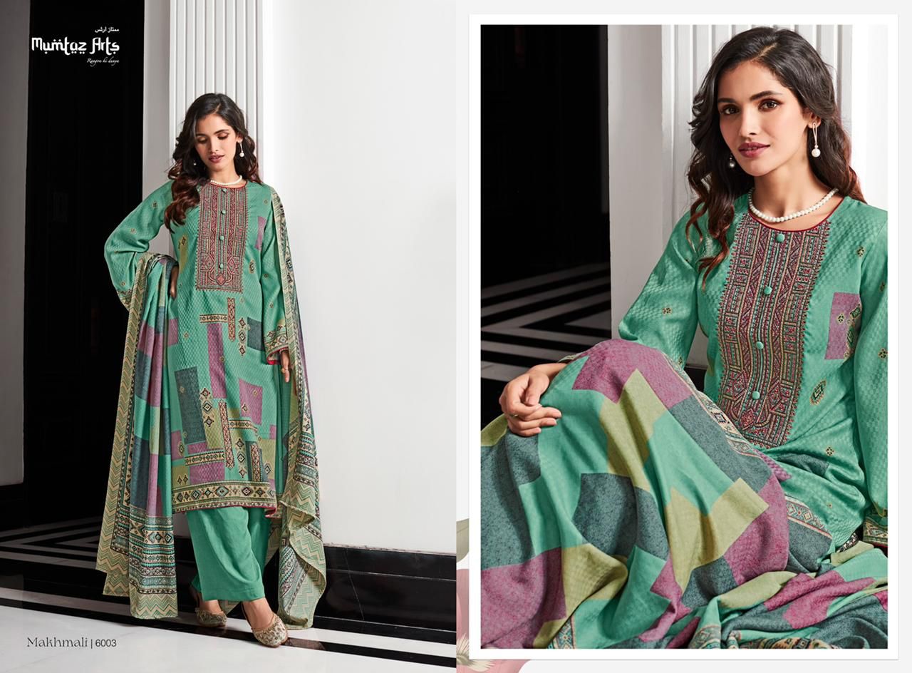 Mumtaz Makhmali Twill Casual Wear Pashmina Wholesale Dress Material